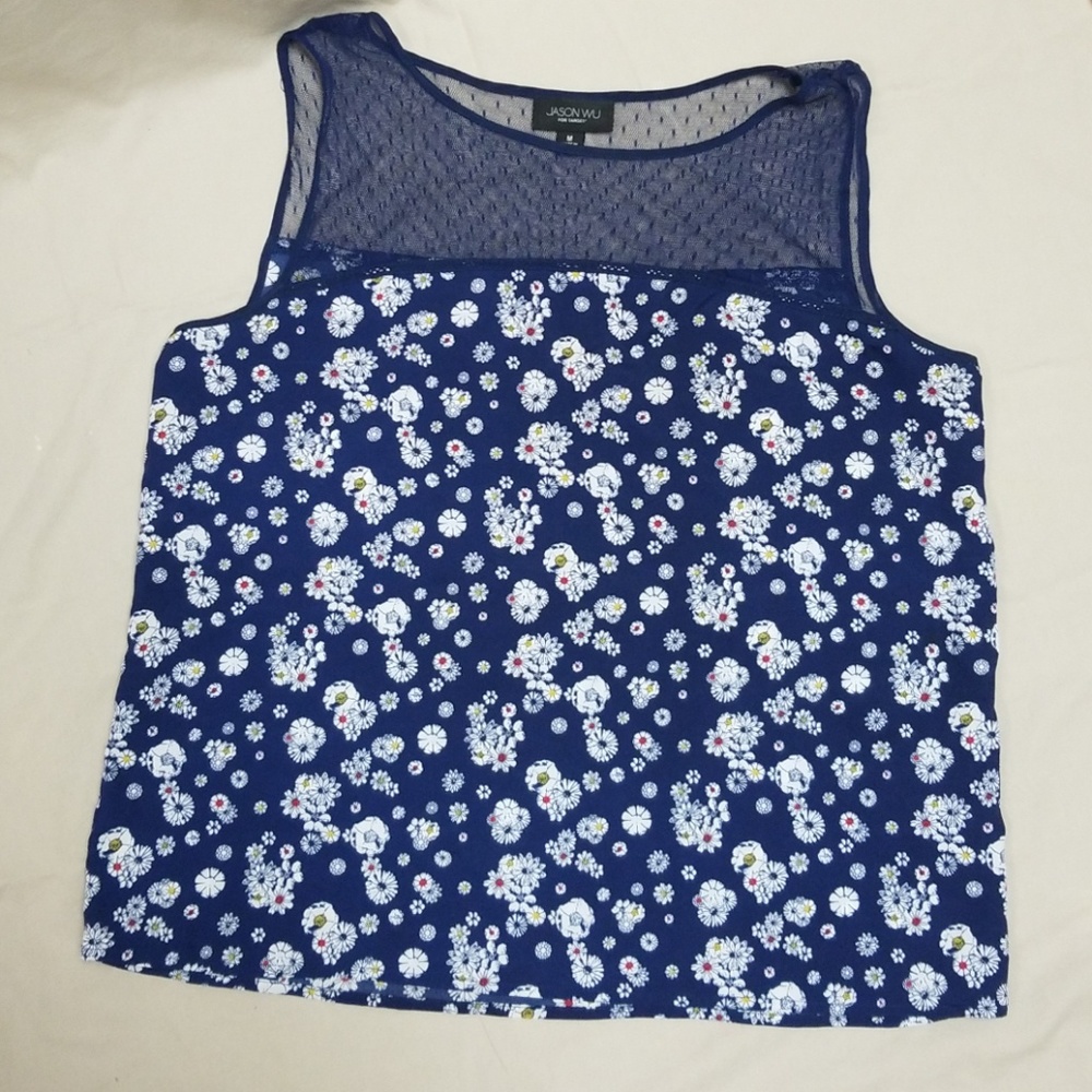 Jason Wu flower tank top flower power hippy 70s